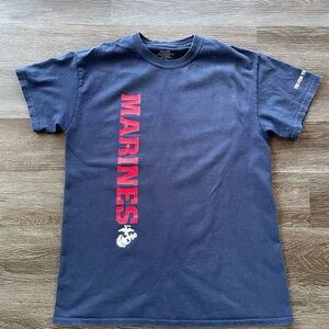 USA Marines Navy Blue Short Sleeve T-shirt